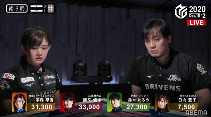 速すぎる清一色に「時間が止まってる」！雀士たちがショックでフリーズしまくり／麻雀・Mリーグ 1枚目