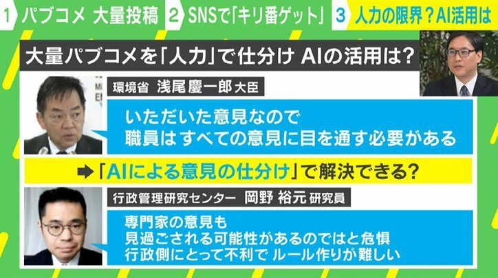 大量パブコメはAI活用で解決できる？