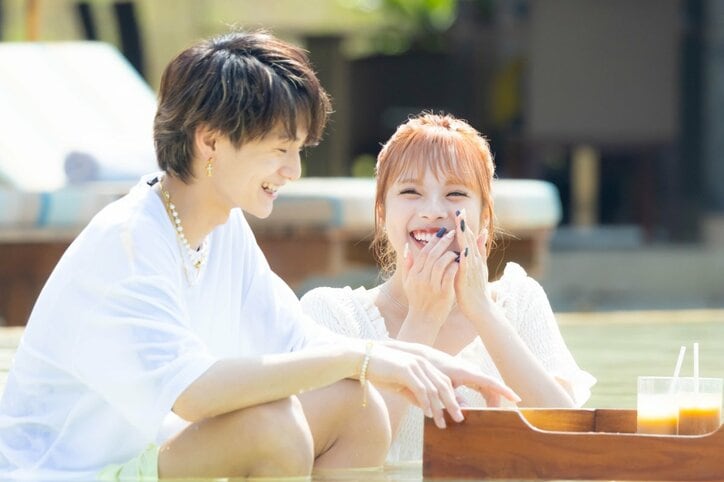 高1ギャルモデル、片思いのイケメン男子と早朝プールデートで超密着！可愛すぎる水着も披露『今日好き』フーコック島編第4話