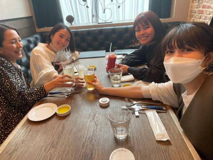  あいのり・桃、“あいのりガールズ”で誕生日会を開催「産前最後の友達とのご飯」 
