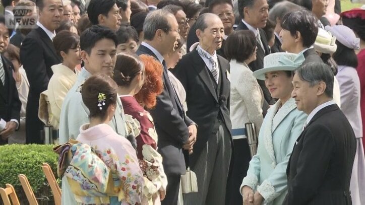 【春の園遊会】愛子さま 淡い紫のお召し物で　引退表明の｢りくりゅう｣ペアらと笑顔でご懇談【写真特集】