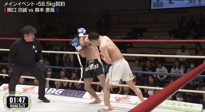 ロープにもたれたまま…ラウンドガール絶句の衝撃KO 驚異のタフネスも突如“糸が切れた”ような劇的決着 3枚目