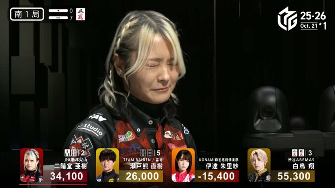 急な暗算、難しい…悩んで目をつむる亜樹