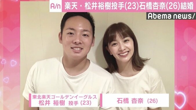 楽天・松井裕樹と石橋杏奈が結婚、石橋は芸能活動を継続 1枚目