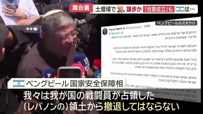ベングビール国家安全保障相の投稿