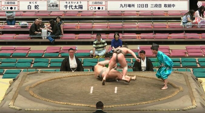 大相撲、館内どよめく発生確率0.02%の“小股掬い”炸裂 「こまたすくいか!」体重53キロ差を制す小兵力士の妙技に熱視線 3枚目