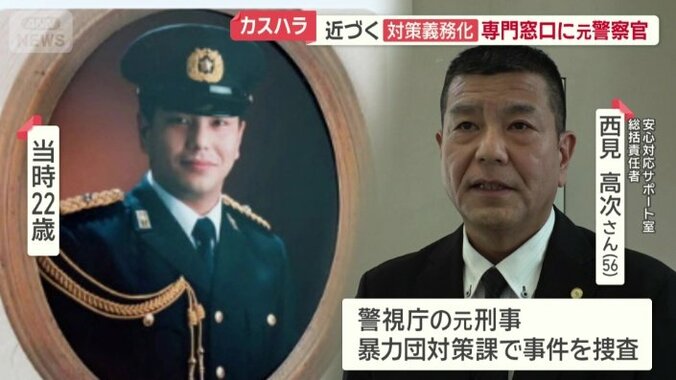 警視庁の元刑事で、暴力団対策課を担当したことも