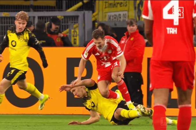 絶叫して倒れるスタニシッチ