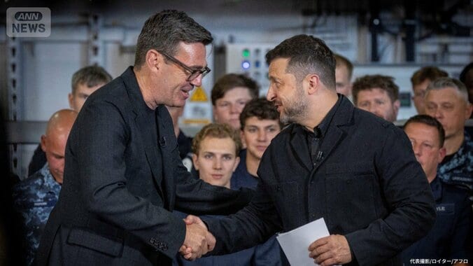 英新首相 ゼレンスキー大統領と会談 ドローンを迎撃から守るジャミング装置提供約束 1枚目