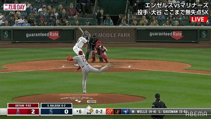 大谷翔平、渾身の雄叫び「っしゃあ、うぉりゃあ！」トップギアの約160キロに「オラ谷発動！」「いつもより長く叫んでる」とファンも興奮 快投で今季5勝目 1枚目