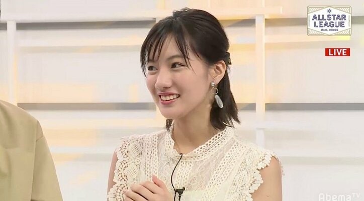 清純派女優 矢野優花 人生初の麻雀対局で見事トップ 運も味方に と謙虚な笑顔 ニュース Abema Times