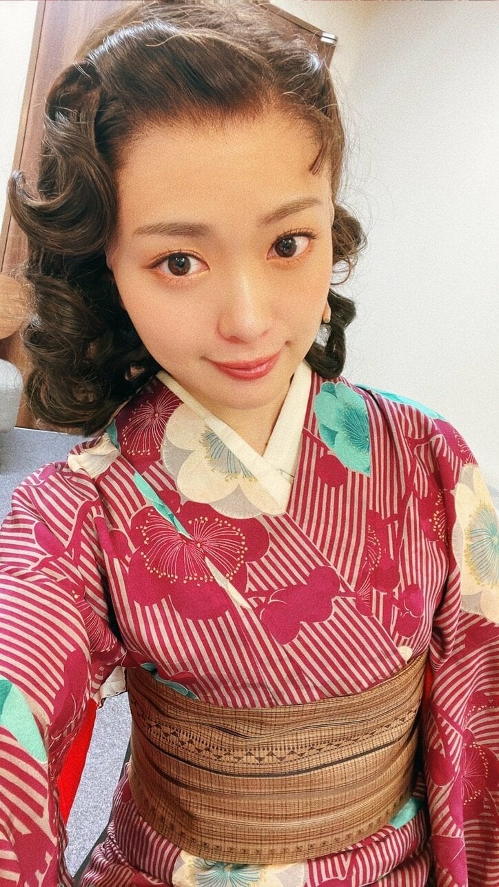 北原里英 ウィッグが馴染んだ着物姿を披露 可愛い 似合ってて素敵 の声 話題 Abema Times