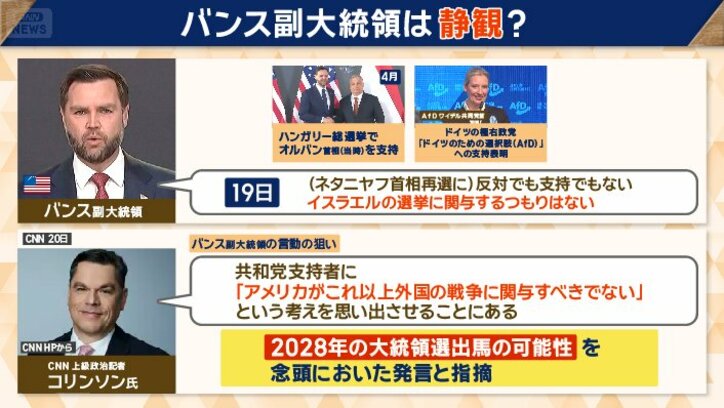 バンス氏 2028年大統領選への出馬を念頭に？