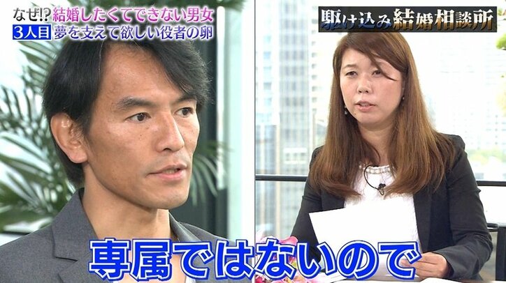 ヒモになりたい41歳“俳優志望”に厳しい声続出!「主役より難しい…」