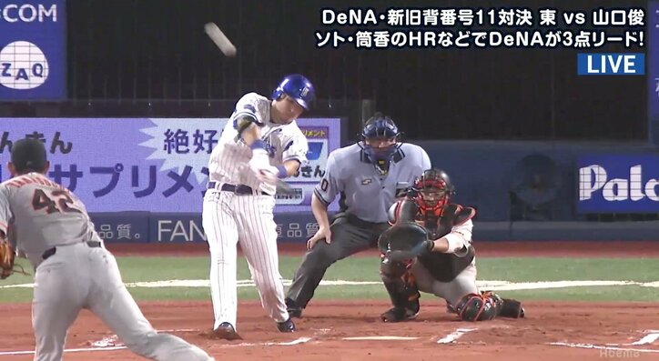 視聴者「筒香解凍」！　横浜DeNA・筒香が守備で美技＆打ってはマルチホームランで連勝に貢献