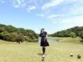 藤あや子「楽しみだった日」坂本冬美とゴルフを満喫 ミニスカートのゴルフウェア姿も披露