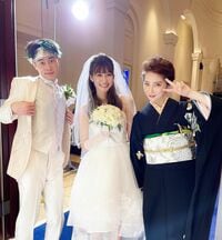 ファーストサマーウイカ、生見愛瑠＆戸塚純貴と並んだ晴れやかな“ウエディング”ショットを披露「姐さんかっちょいいー」「ほんま着物似合う」と絶賛の嵐！