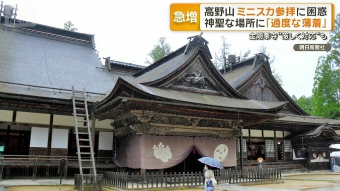 「過度な薄着やめて」　注意呼びかける看板設置へ　高野山金剛峯寺 1枚目
