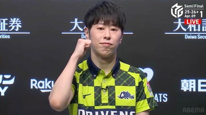 【写真・画像】渡辺太、序盤の一発ツモ倍満に嶺上開花ドラ4のダメ押し弾で7万点オーバーに大トップ！「ノリノリでした」/麻雀・Mリーグ　1枚目