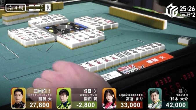 なんて男なんだ…醍醐、一発海底ツモ成就で超劇的大逆転