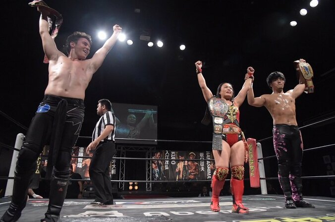 試合後には乱闘も！里村、入江、ディーノと三すくみの因縁が深まる 2枚目