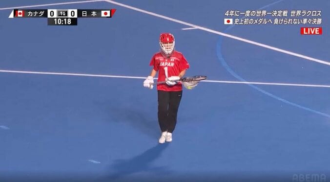 世界ラクロス女子、日本戦で驚きの光景 「中澤さん、何が起こってるんですか？」松岡修造も反応 なぜ？“誰も取りに行かず”騒然 2枚目