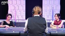 え、今なんて？美女プロも思わず“フリーズ”…謎の行動に解説者も爆笑 意味不明な“チップ積み”の理由／ポーカー・AQOP