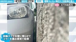「ほぼ擦ってる」極狭駐車の達人芸 ミリ単位の奥義が凄すぎて圧巻