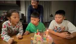  小原正子、次男の誕生日を家族で祝う「心底大好きよ」 