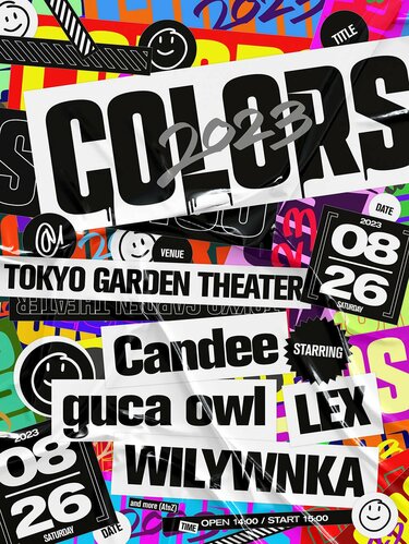 LEX、WILYWNKA、Candee、guca owl出演イベント「COLORS」が8月26（土 