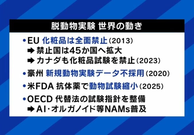 脱動物実験 世界の動き