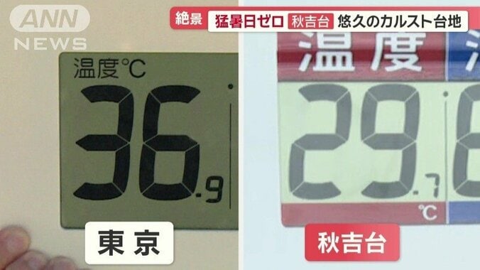 東京都心の同時間帯と比べても…