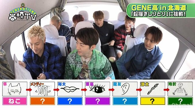 GENEメンバー「絵描きしりとり」で大盛り上がり！メンバーの絵がヒドすぎて龍友がキレる！ 4枚目
