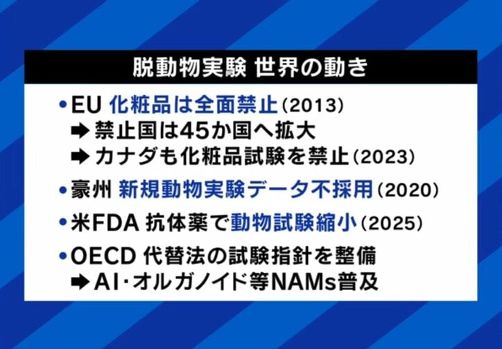 脱動物実験 世界の動き