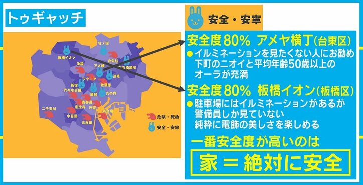 1人で行くと危険、クリぼっち向け「危険・安全地帯MAP」が話題
