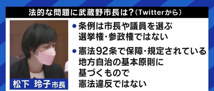 「これから半年、1年と議論をしていけば問題点が明らかになってくるかもしれないし、賛成も広がってくるかもしれない」武蔵野市条例の採決めぐり自民党・長島昭久議員