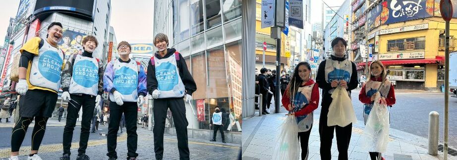 HIKAKIN、はじめしゃちょー、ンダホらがW杯ドイツ対日本戦翌日に渋谷の街でゴミ拾いを実施「ABEMA SHIBUYA CLEAN PROJECT」