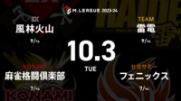 【中継】大和証券 Mリーグ 風林火山vs麻雀格闘倶楽部vsフェニックスvs雷電