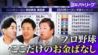 2023年末SP「元プロぶっちゃけ!プロ野球 ここだけのおカネ話」 
