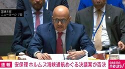 安保理 ホルムズ海峡通行めぐる決議案が否決