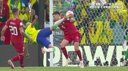 早くも大会No.1級のスーパーゴール！ブラジル代表・リシャルリソンのトラップ＆ボレーにスタジアム騒然「カッコ良すぎるだろ！」「漫画じゃん」