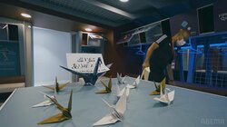 涙の敗戦後も「帰る時は来た時よりも美しく」日本代表スタッフ、最後の掃除と11羽の折り鶴