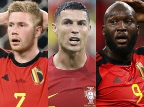 C・ロナウド、デ・ブライネ、ルカク…英メディアが“ガッカリ11人”を選出。「最も残念」な選手は？ 日本挑発DFの名も【W杯】