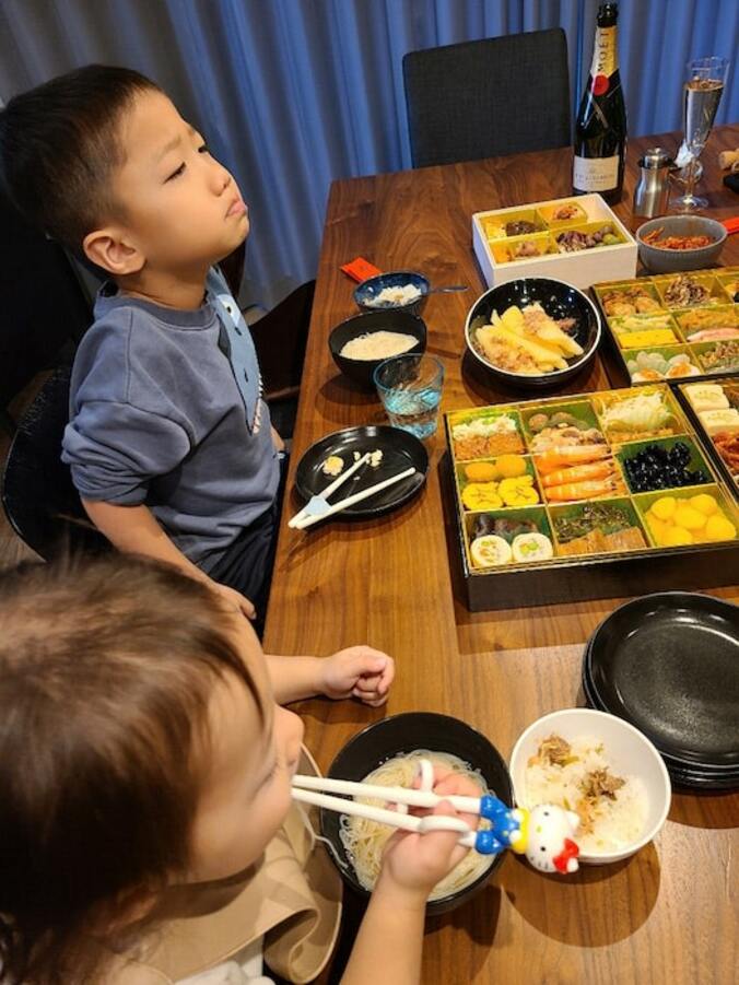  小原正子、お節料理を食べた次男の反応「子供はそんなもんやね」  1枚目