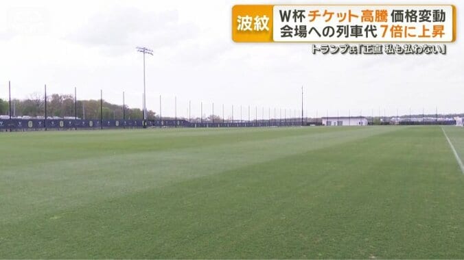 天然芝のピッチが2面