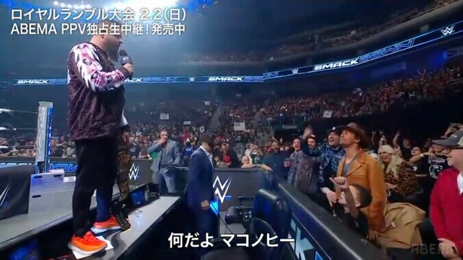 【映像】人気ハリウッド俳優vs凶悪レスラー“一触即発”の睨み合い