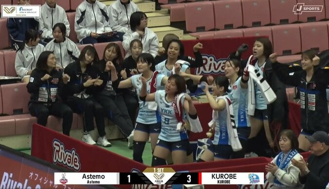 チームメイトが仲良くダンス