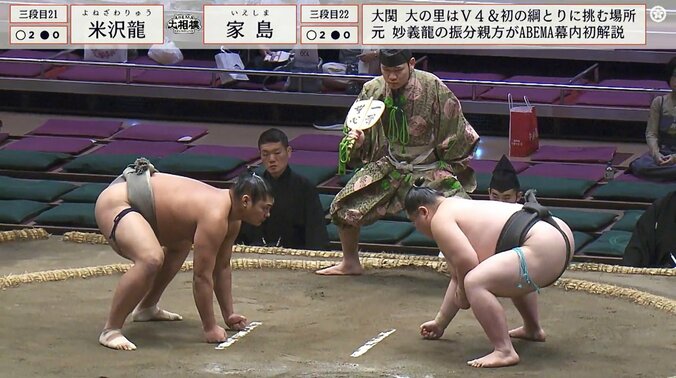 三段目二十一枚目・米沢龍（境川）