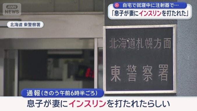 「息子が妻にインスリンを打たれたらしい」