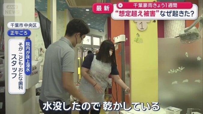 床上浸水の被害に遭った